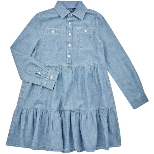 Polo Ralph Lauren Kratke obleke SHIRTDRESS-DRESSES-DAY DRESS Modra Slike