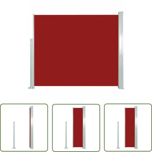  The Living Store Zložljiva stranska tenda 120 x 300 cm rdeča - Stranska Tenda, (21743426) Cene