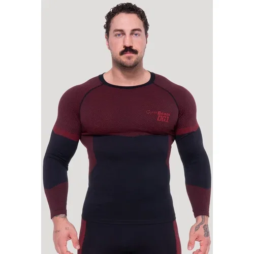 GymBeam OG1 Seamless Longsleeve Black/Red XL