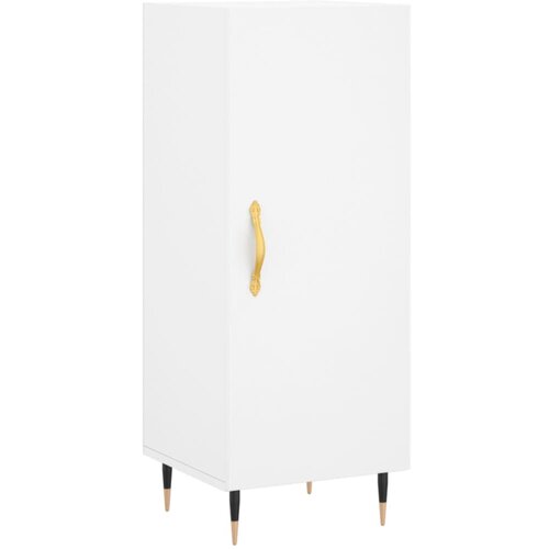 Maison Chic Komoda - Predalnik bela 34,5x34x90 cm inženirski les, (21716281) Slike