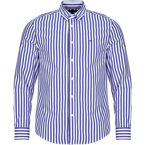 Tommy Hilfiger FLEX POPLIN BOLD STRIPE RF SHIRT Plava Slike
