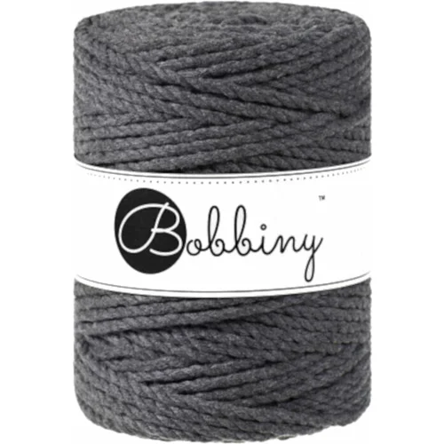 Bobbiny 3PLY Macrame Rope 5 mm Charcoal