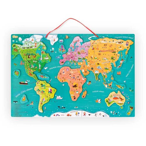 Pino igračka za decu magnetna mapa sveta Cene