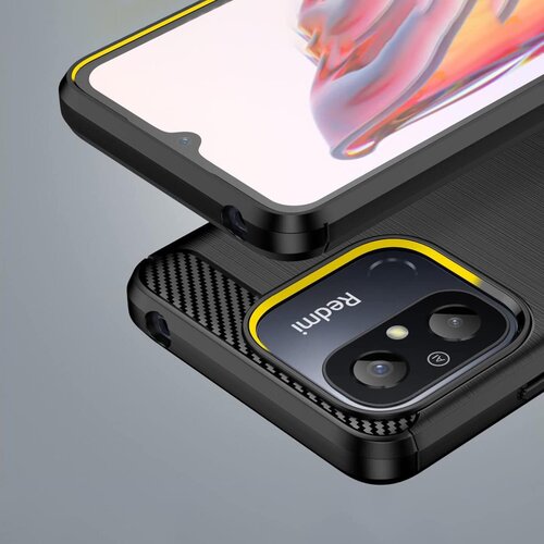 Carbon Case maskica za XIAOMI Redmi 12C crna Slike