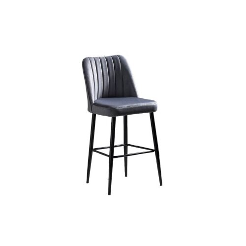 Hanah home Set barskih stolica Vento, 4 komada, Sivo-Crni Cene