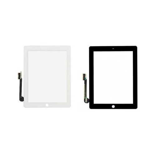  Staklo za touch screen za iPad 3/iPad 4, Crni Slike