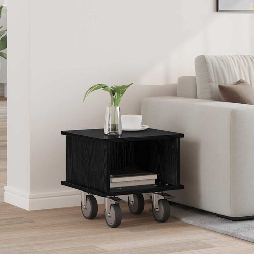 TV stalak Crni hrast 37 x 35 x 35 cm Konstruirano drvo Cene