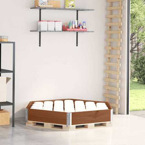 vidaXL Okvir za palete šesterokutni smeđi 160x160 cm masivna borovina Cijene