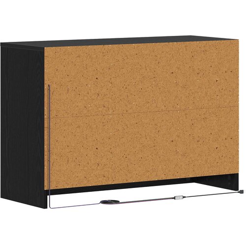  TV ormar 91 x 34 x 61 cm Crni hrast Konstruirano drvo - Crni hrast Slike