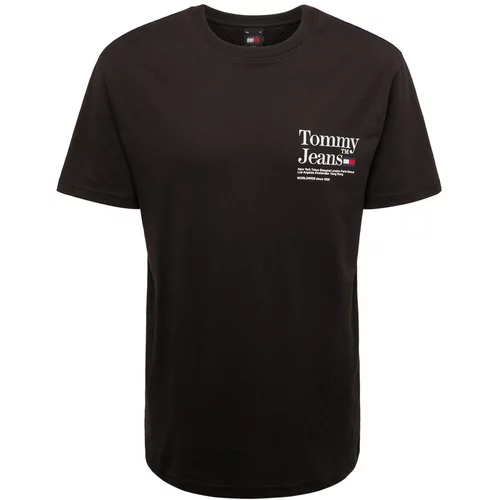 Tommy Jeans Majica črna / bela