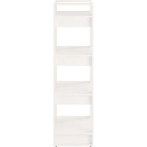 VidaXL knjižna omara/pregrada bela 60x35x125 cm trden les Slike