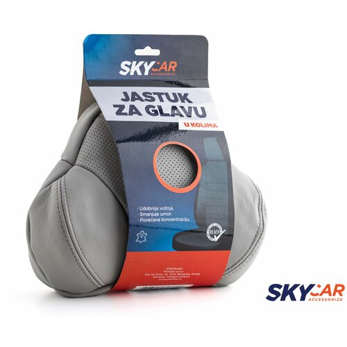 Skycar Jastuk od prirodne kože sive boje 1+1 Cene