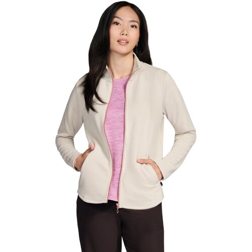 Skechers The Hoodless Hoodie GoWalk Shine Jacket Bež Slike