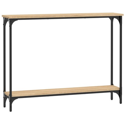 Maison Chic konzolna miza - miza ob steni sonoma hrast 100x22,5x75 cm inženirski les, (21785883) Cene
