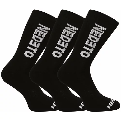 Nedeto 3PACK socks high black