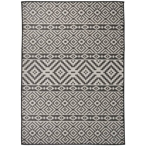 Furnova Zunanja preproga ploščato tkanje 200x280 cm črne črte, (21930854) Cene