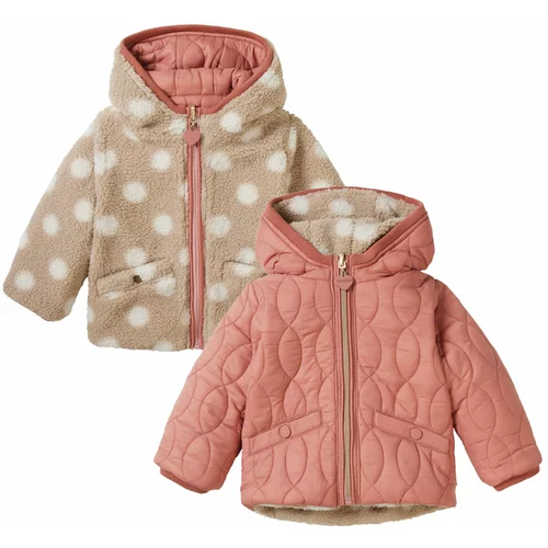 Noppies Zimska jakna 'Vancouver' bež / roza / bijela