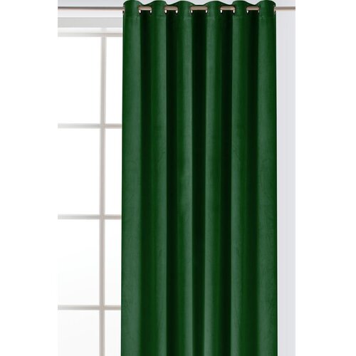 Filumi Zelena žametna zavesa za delno zatemnitev 200x175 cm Velto &amp;ndash; Slike