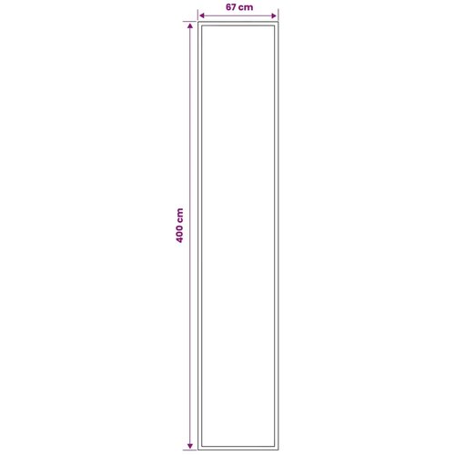  Trkački tepih FLORNES Tkani Plava Dijamanti 67 x 400 cm PP 7 mm - Plavi rombovi 67 x 400 cm Slike