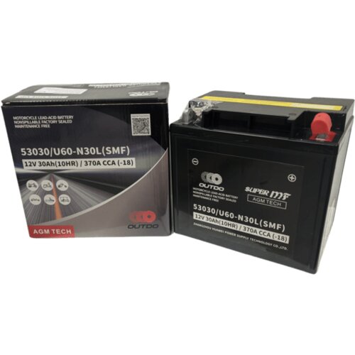 Outdo akumulator za motorje in kosilnice 53030 12V 30Ah (184 x 124 x 170), (21287692) Slike