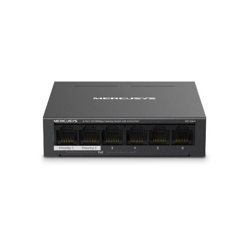 Mercusys MS106LP V1.0 6-Port 10/100Mbps Desktop Switch 4-Port PoE+ ( 6372 ) Cene
