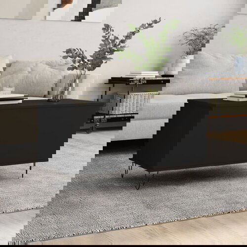 vidaXL Stolić za kavu crni 90 x 44 5 x 45 cm od konstruiranog drva Cene