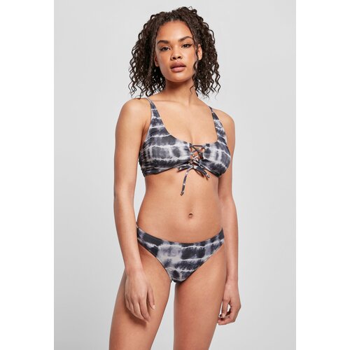 UC Ladies Women's lace-up bikini black/white Cene