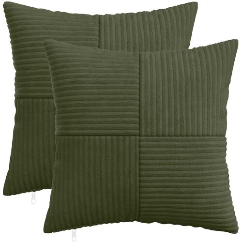  Presvlaka za jastuk 2 pcs ALMELO Zelena 40 x 40 cm Kord Cene