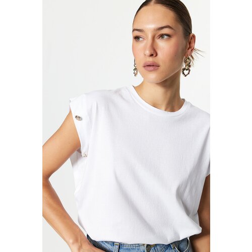Trendyol T-Shirt - White - Regular fit Slike