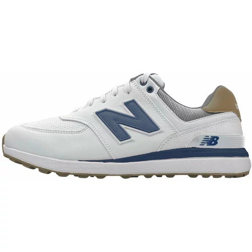 New Balance 574 Greens Mens Golf Shoes White/Navy 42