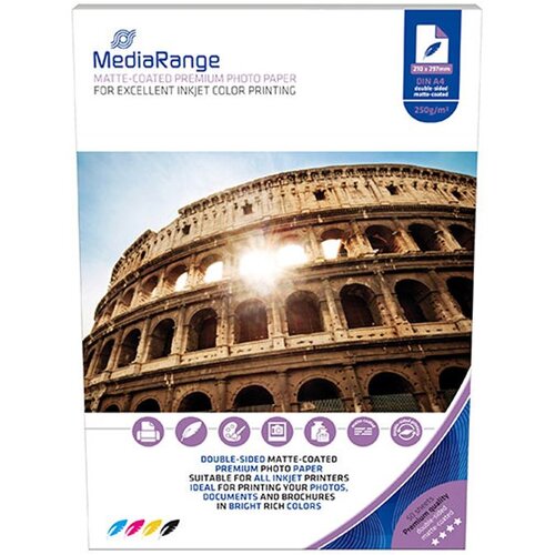 Mediarange foto papir dvostranski A4, mat 250g, 50 listov Cene