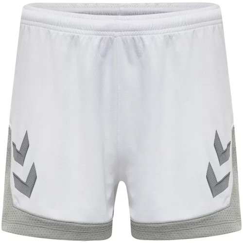 Hummel Športne hlače 'Lead' svetlo siva / bela