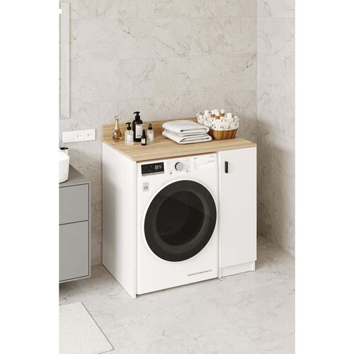 Hanah home ormarić za veš mašinu Tirza, 93 cm, hrast Sonoma / beli Cene