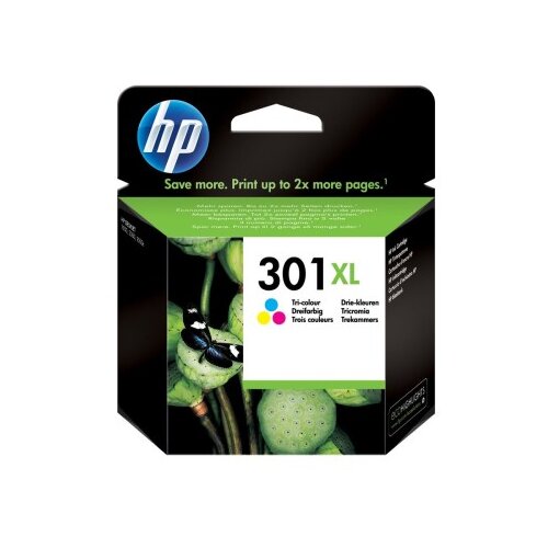 HP Originalna kartu&scaron;a s črnilom 301XL, trobarvna, z visoko kapaciteto (330 strani), pakiranje 1 kos Cene