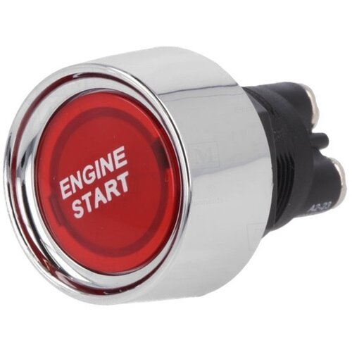 Taster START ENGINE 50A 12V 22mm crveni Cene