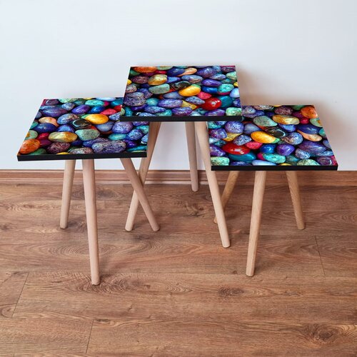Hanah home set stolića za kafu 3Shp18, 3 dijela, &scaron;areni Cijene