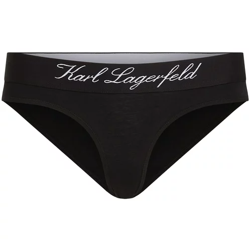 Karl Lagerfeld Spodnje hlačke 'Hotel' črna / bela