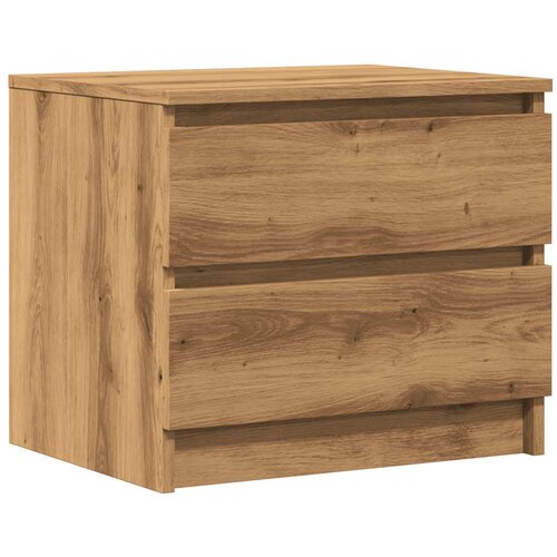 Maison Chic Nočna omarica - Nočna miza artisan hrast 50x40x43.5 cm inženirski les, (21689032) Slike