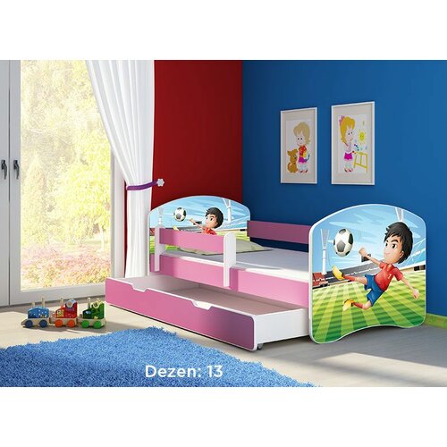 ACMA dečiji krevet ii 180x80 f + dušek 6 cm pink 13 Slike
