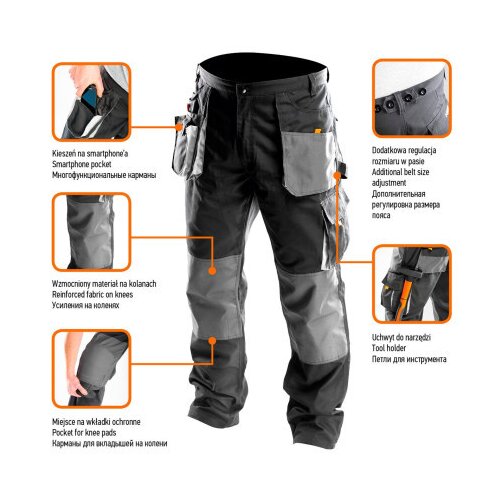 Neo Tools pantalone radne sive-NEO M/50 ( 81-220-M ) Cene