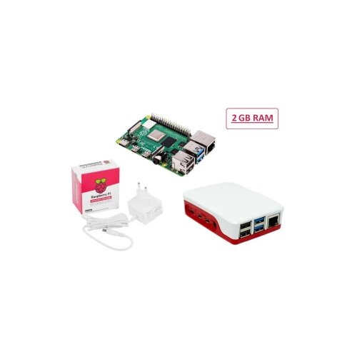 Raspberry Pi® 4 B Essentials Kit 2 GB 4 x 1.5 GHz Uklj. napajanje, uklj. kućište Pi® | Eponuda.ba