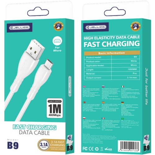 forcell JELLICO MICRO USB KABEL 3.1A 1M ZA ANDROID TELEFONE HITRA IZMENJAVA PODATKOV, (5000334612) Cene