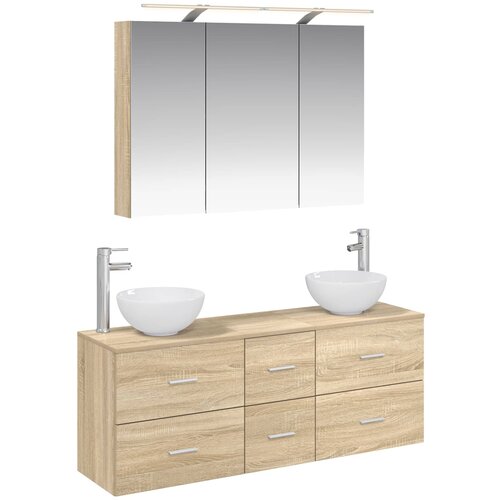  Set namje&scaron;taja za kupaonicu 4 pcs Hrast sonoma Cijene