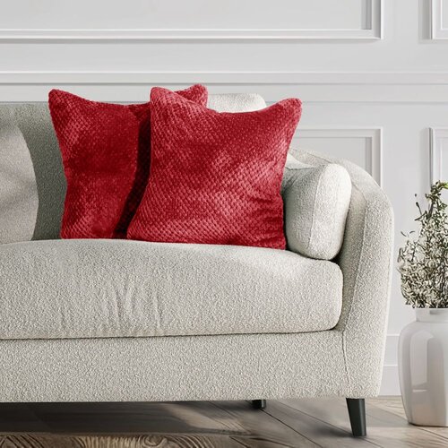 DecoKing Ukrasna jastučnica Henry 45x45 cm, crvena Slike