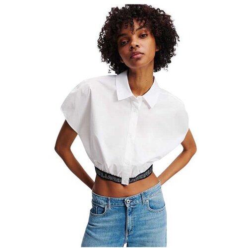 Karl Lagerfeld crop fit ženska košulja Cene