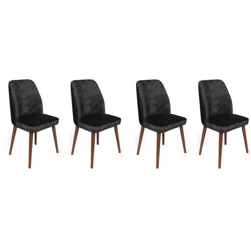 Woody Fashion Set stolica Dallas-557 V4, 75x62x102 cm, 4 komada, Antracit Cene