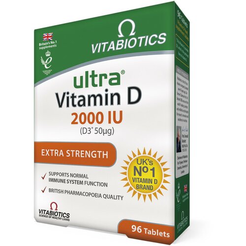 Vitabiotics ultra vitamin d 2000, 96 tableta Cene