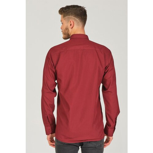 Dewberry G725 MEN'S SHIRT-BURGUNDY Cene