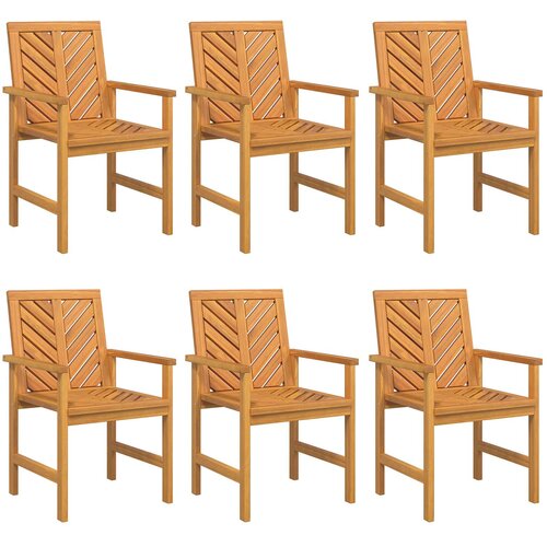  Stolac za blagovanje 6 pcs Prirodna 62.5 x 59 x 89 cm Slike