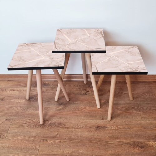 Hanah home set stolića za kafu 3Shp187, 3 dijela, &scaron;areni Cijene